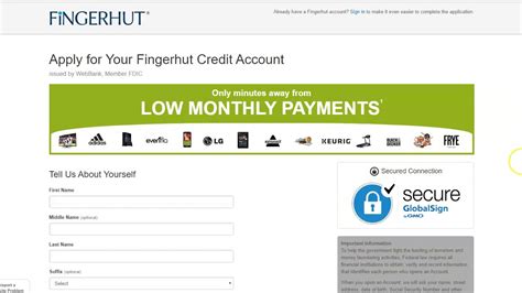 fingerhut credit card login app